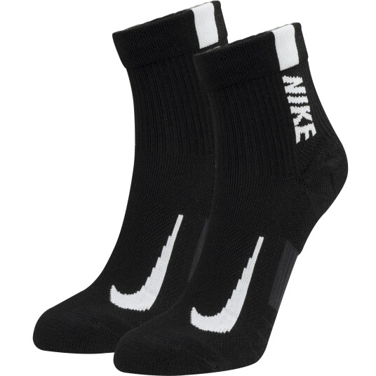 Nike Multiplier Ankle , mellomh?ye treningssokker , unisex S BLACK/WHITE