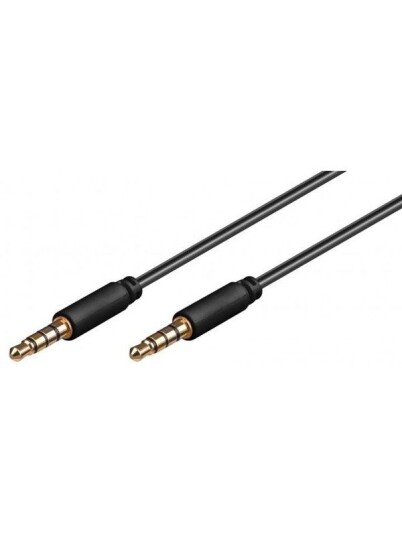 Pro MiniJack 3.5mm Slim 4P - Bk - 1.5m