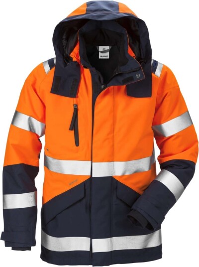 Fristads Skaljacka Gore-Tex 4988 Gxb, Klass 3 Varsel Orange/marinblå Xs