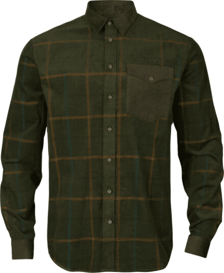 Härkila Men's Kaldfjord Velvet Plaid Shirt Grønn L Man