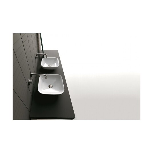 Lavabo AXA Ciotola 50 Toppmontert Vask 500x460x160 mm, Hvit