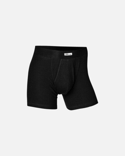 "Classic" boxers med gylf  | 100% bomull | svart