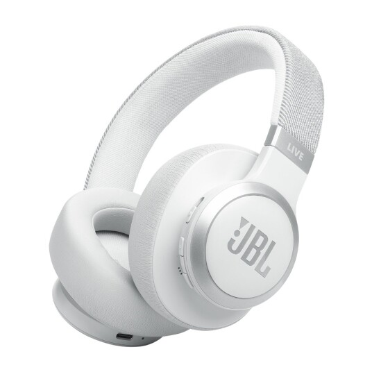 JBL Live 770NC trådløse around-ear hodetelefoner hvit