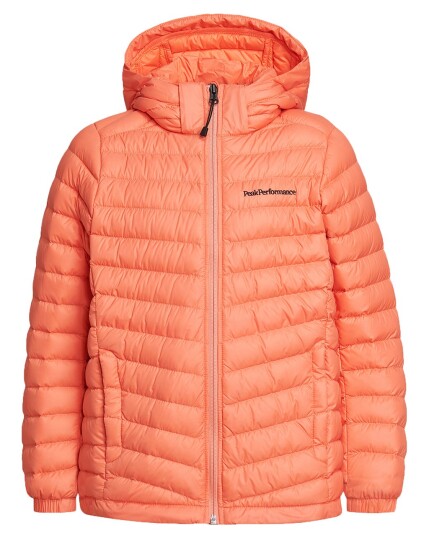 Peak Performance Frost Down Hood Jacket JR Light Orange (Storlek 140)