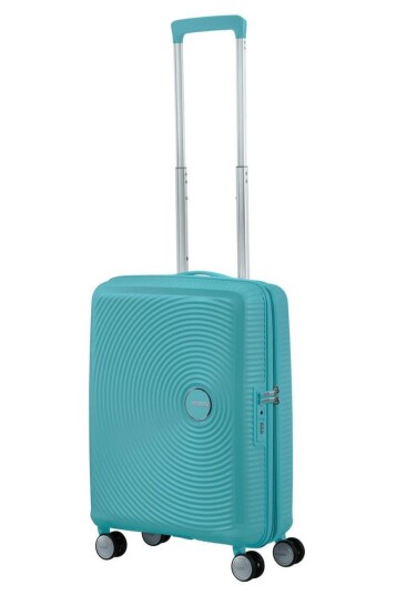 American Tourister Soundbox ekspanderende kabinkoffert 55 cm Turquoise Tonic