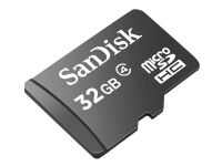 SanDisk - Flashminnekort - 32 GB - Class 4 - microSDHC - svart