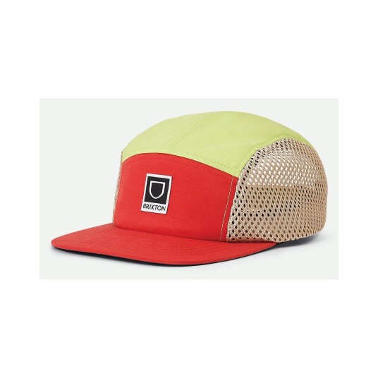 Brixton Beta X LP Mesh Camper Cap Orange/Limelight/Mojave - One Size