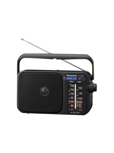 Panasonic -RF-2400DEG - privat radio - AM/FM/MW - Mono - Svart