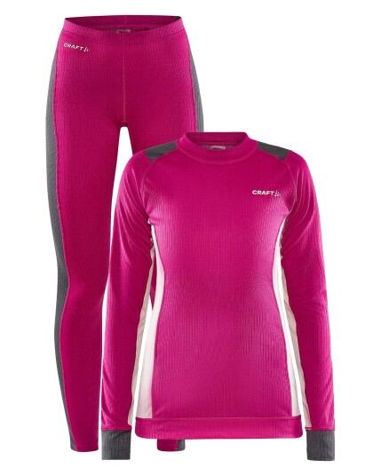 Craft Core Dry Baselayer Set W Roxo/Grønite (Storlek XL)