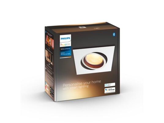 Philips Hue WA Milliskin Downlight Firkantet 5w Hvit - 60525