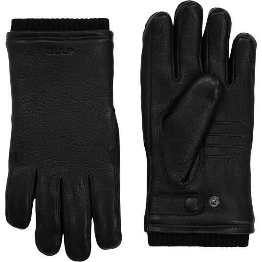 Bula Leather Gloves, skinnhansker unisex M BLACK