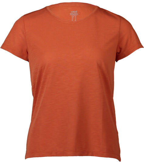 Casall Texture Tee Papaya Red 34