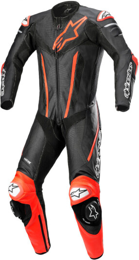 Alpinestars Fusion ett stykke motorsykkel skinn dress 50 Svart Rød