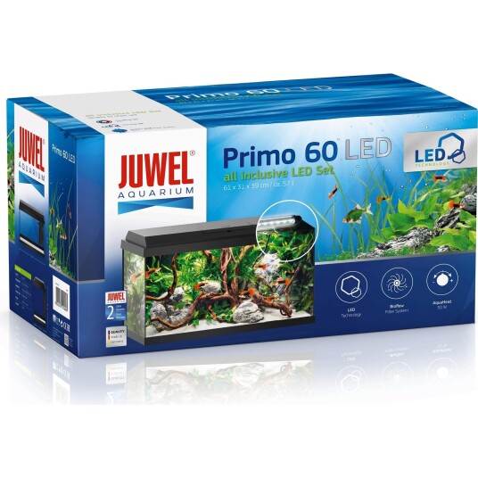 Juwel Akvarium Primo 60ltr svart 61x31x37cm