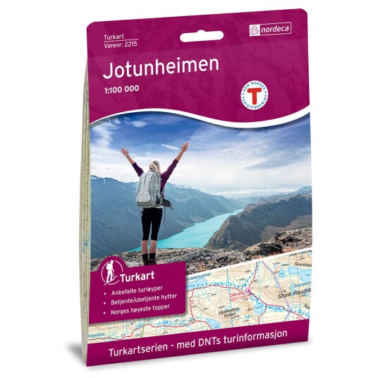 Nordeca Jotunheimen 1:100 000 Turkart 1:100 000