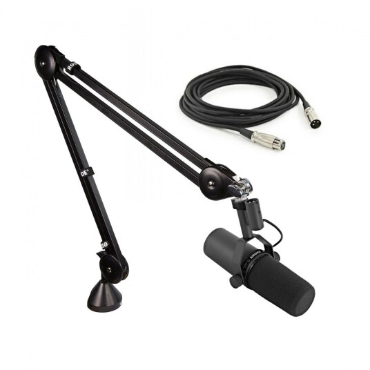 Shure SM7B Microphone with Rode PSA1 Studio Arm