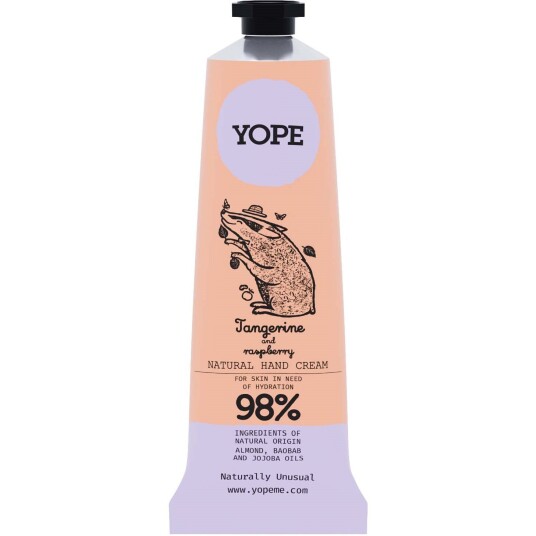 Yope Botanical Hand Cream Tangerine and Raspberry 50 ml