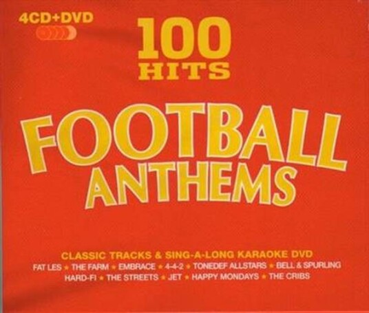 100 Hits Football Anthems 4CD+DVD