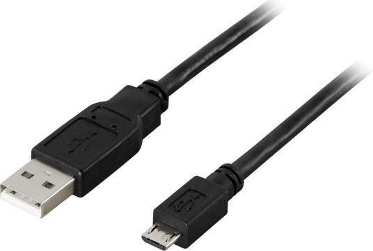 Deltaco Usb 2.0 Kabel Typ A Ha - Typ Micro B Ha, 5-Pin, 5m, Svart