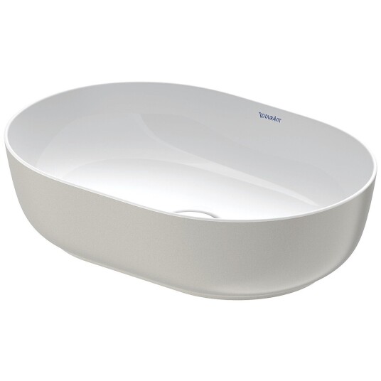 Duravit Luv Toppmontert servant 490x350 mm, u/bl.hull, u/overløp, Grå