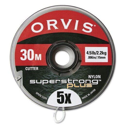 Orvis Superstrong Nylon Tippet/fortomsspole 30m Klar 1X