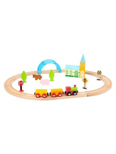 Small Foot Wooden Train Set City and Countryside