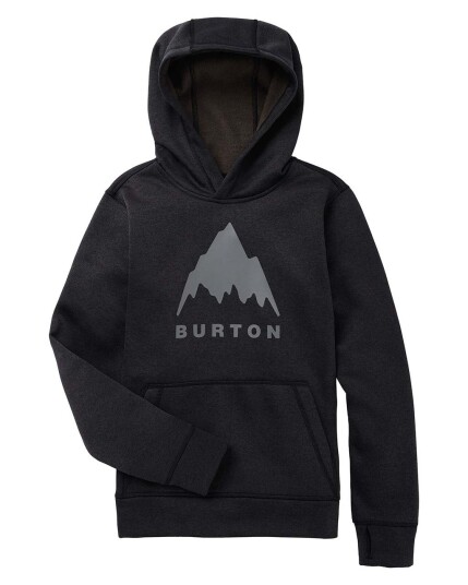 Burton Oak Pullover JR True Black Heather (Storlek XL)