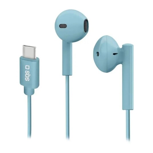 SBS Studio Mix 65 Hodetelefon In-Ear m. USB-C & Mikrofon - Blå