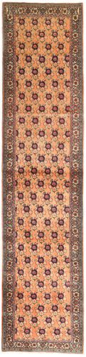 Håndknyttet. Opphav: Persia / Iran Bidjar Teppe Teppe 92X420 Teppeløpere Brun/Beige (Ull, Persia/Iran)