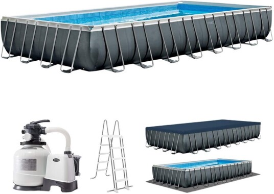 Intex Ultra XTR Premium Pool rammebasseng med sandfilterpumpe 975 x 488 x 132 cm komplett sett