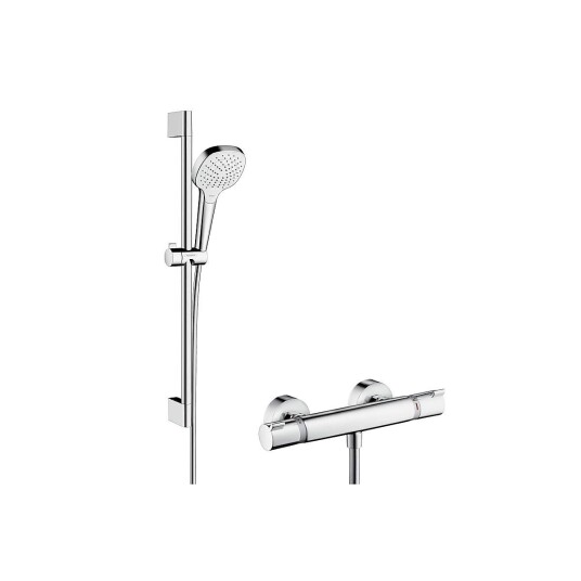 Hansgrohe Ecostat Comfort dusjpakke 650 mm, m/Croma Select E Vario dusjsett