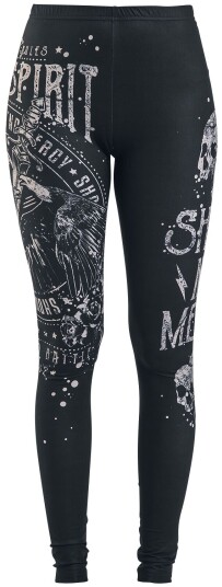 Rock Rebel by EMP Leggings - Built For Comfort - S til 4XL - Damer - svart