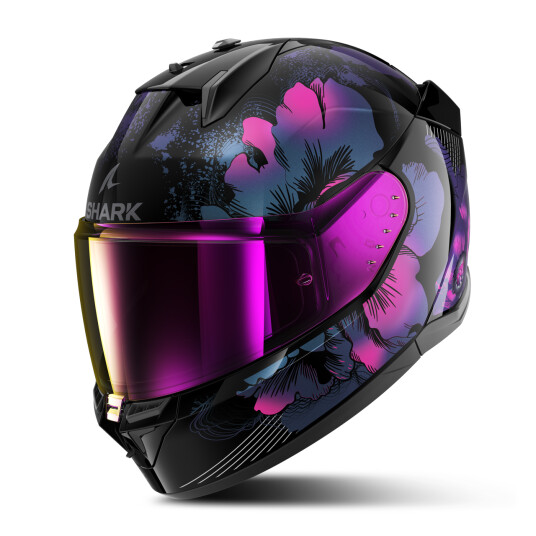 Shark D-Skwal 3 Mayfer Full Face Helmet Black-Violet Glitter