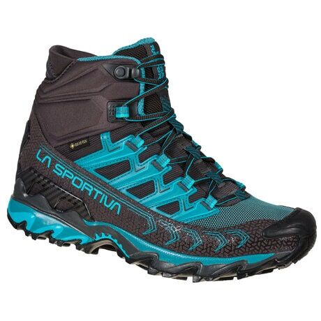 La Sportiva Ultra Raptor II Mid GTX, Dame Carbon Topaz (#302726, #0193A6) Dame 37.5