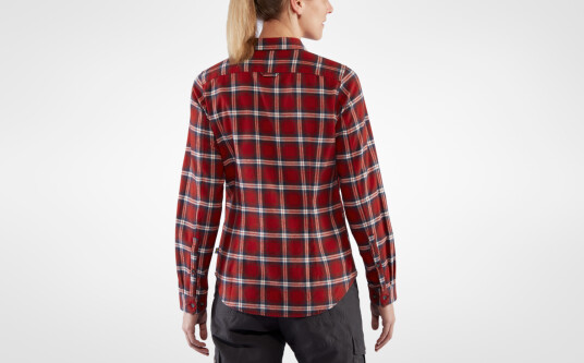 Fjellreven ?VIK FLANNEL SHIRT W  DEEP rød