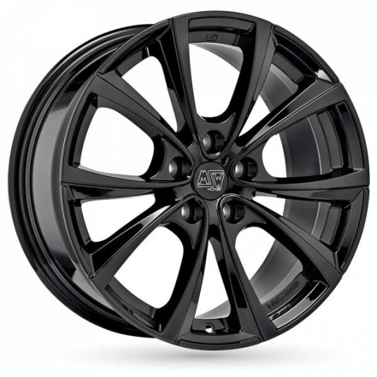 Msw 27T Gloss Black 9.5x19 5x114.3 ET45 B64.1