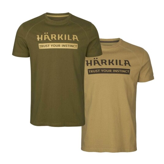 Härkila Logo T-skjorte, 2 pk. - Str. M