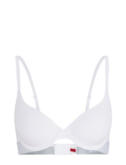 HUGO Underwire Bra Sporty Logo White HUGO WHITE