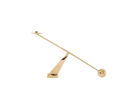 Audo Copenhagen Interconnect Candle Holder Polished Brass