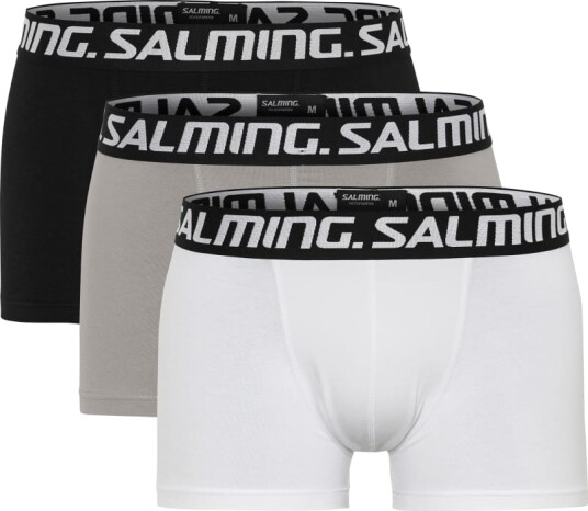 Salming Men's Sam 3-Pack Boxer S , White/Zinc/Black