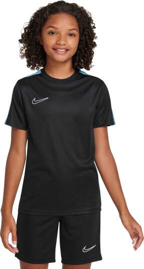 Nike Dri-Fit Academy23 Football T-Shirt Junior Black/Indigo Haxe/Baltic Blue S (8-10)