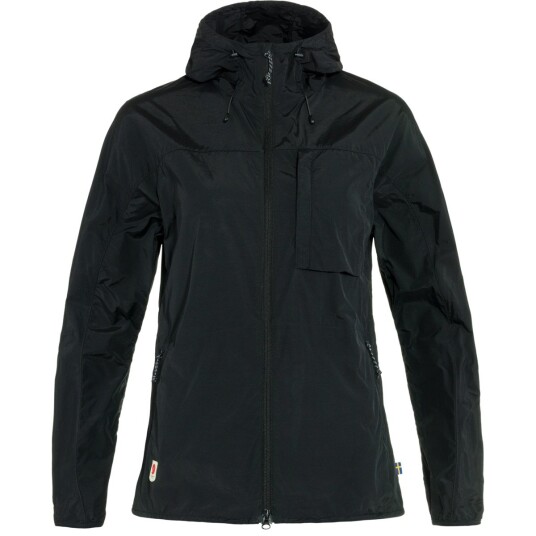 Fjellreven Women's High Coast Wind Jacket Black XS