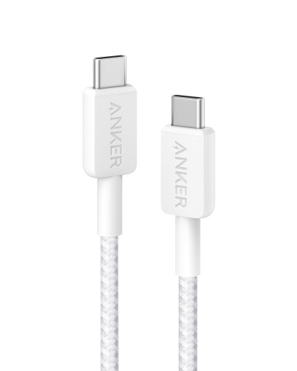 Anker 322 USB-C to USB-C Braided cable - 0.9m - White