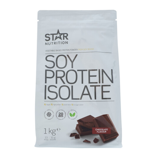 Star Nutrition Soy Protein Isolate 1 kg, proteinpulver 1000g CHOCOLATE