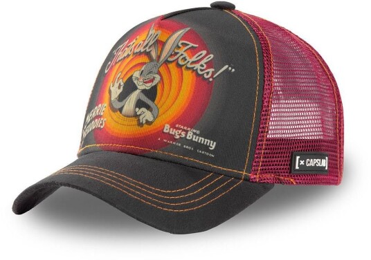 Capslab Trucker Cap Black/Bugs Bunny Thats All Folks One Size