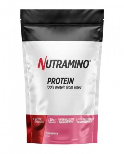 Nutramino Whey Proteinpulver - Strawberry - 1kg