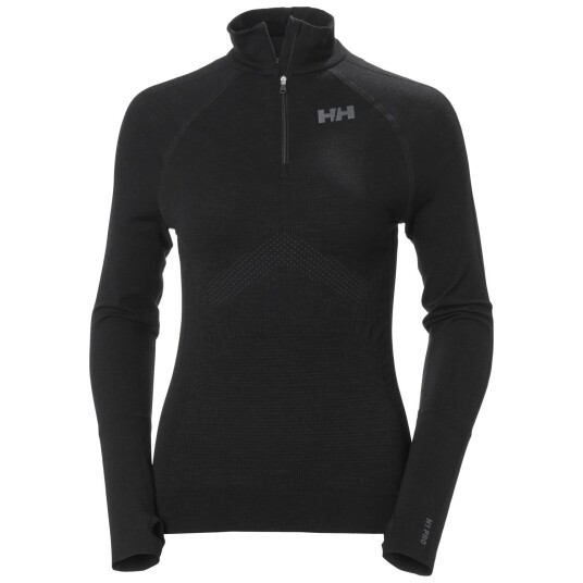 Helly Hansen H1 Pro Lifa Seamless 1/2 zip, Dame, Black