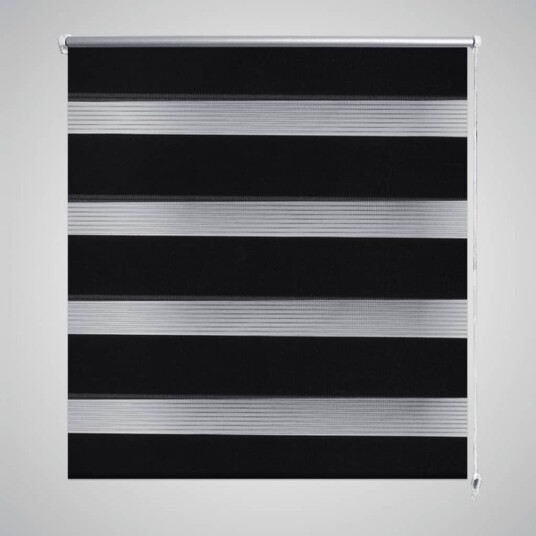 vidaXL Zebra Gardiner 70 x 120 cm Svart