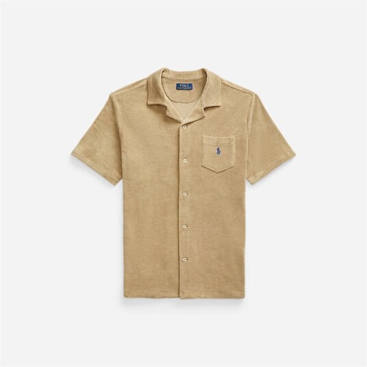 Ralph Lauren Terry Camp Shirt - Coastal Beige Beige S