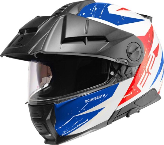 Schuberth E2 Explorer Hjelm 3XL Hvit Rød Blå